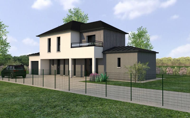 Projet de construction de maison design - damien vue 2